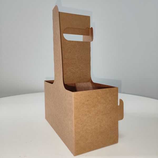 Hot Drink Cup Tray with Handle Disposable Chinese Manufacture Paper Cup Holder
