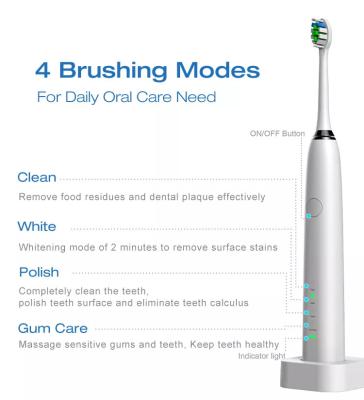 51000vpm Travel Electric Toothbrush With 2 Minute Timer 30s Reminder
