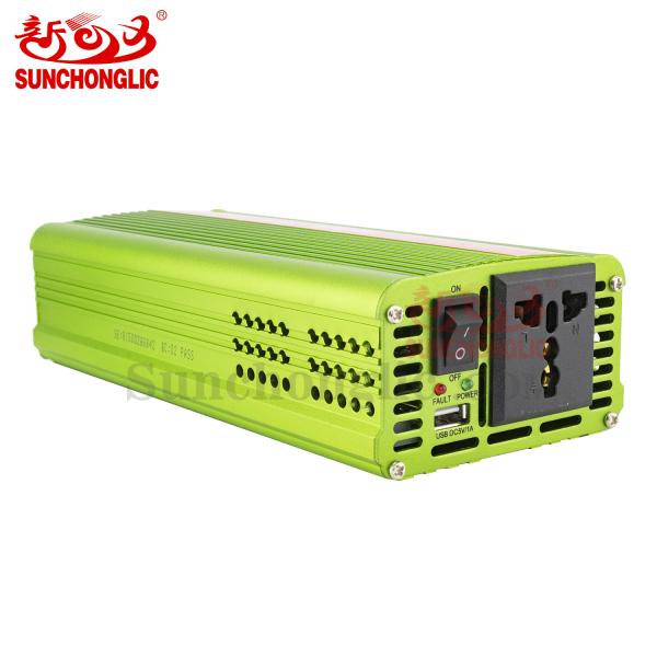 Invertisseur de puissance à ondes sinus modifiée de 2000 W avec USB 5V 1A Prise en charge de la sortie CA 220V/230V et de l'entrée CC 24V