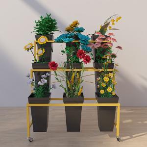 Support d'affichage de fleur de longueur du cadre 750mm d'or en tant qu'épouser