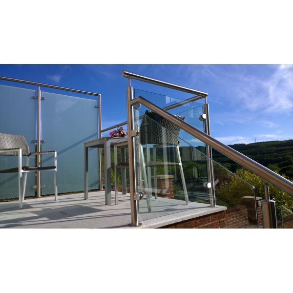 Fixing Balustrade Steel And Glass Stair Railing No Welding Only Screws