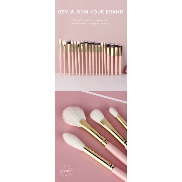 High Grade Synthetic Hair Makeup Brushes Set Collection Custom Logo 27 Pieces