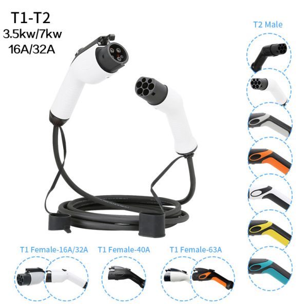 Voiture électrique de 7kw 32A Saej 1772 T1-T2 EV de la CE portative de chargeur