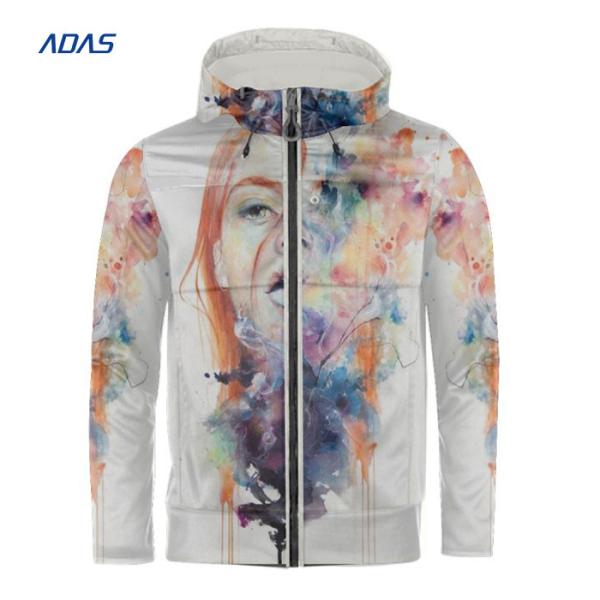 Waterproof Full Dye Sublimation Hoodies Baseball Windbreaker Jacket