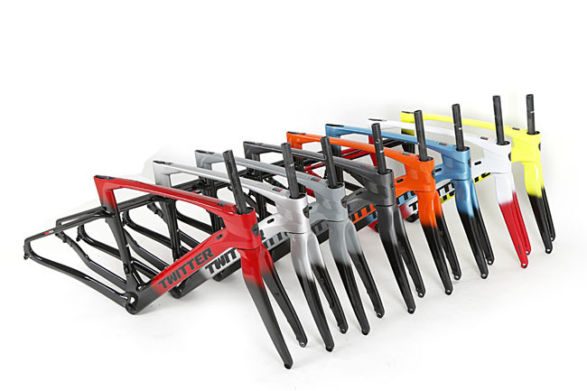 гравий Frameset углерода 700x40C, рамка велосипеда 48cm для цикла гравия гибридного