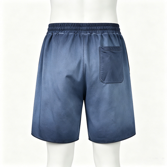 Casual Men's Sweatpants Shorts Loose Vintage Drawstring Shorts 320GSM 80% Cotton Blend
