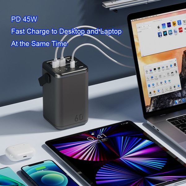 Camping Portable Power Charger Station 60W 60000Mah Over discharge protection