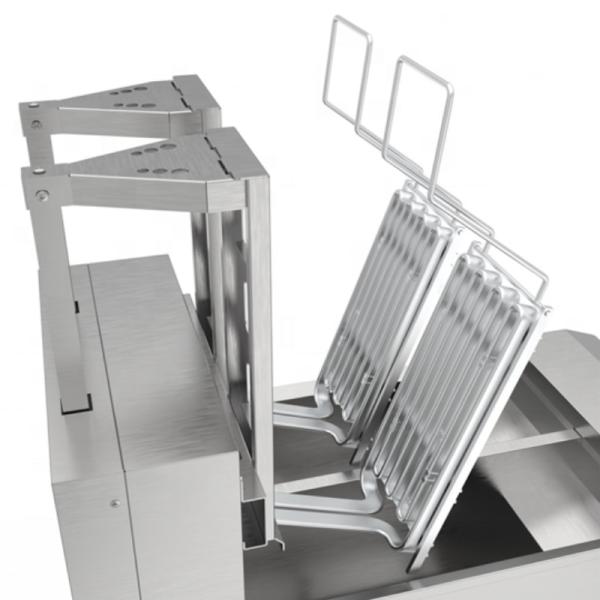 Máquina elétrica de fritar frango comercial Fast Food Pressure Batatas fritas Snacks Double Tank