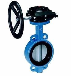 Industrial butterfly wafer valve With Gearbox , PN 10 Bar Hand / Manually Operated,CAST IRON,WCB