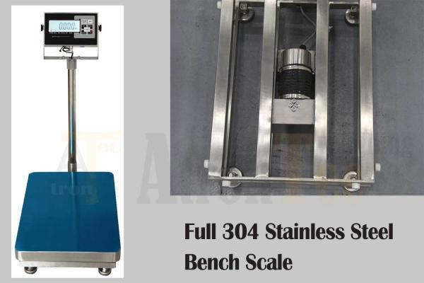 Large LCD Display 304 Stainless Steel Weighing Scale Indicator 500mmX600mm