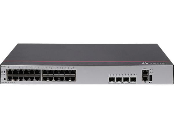 S5735-S24T4XE-V2 Enterprise CloudEngine Switches de rede Stock e 24 portas 10/100/1000