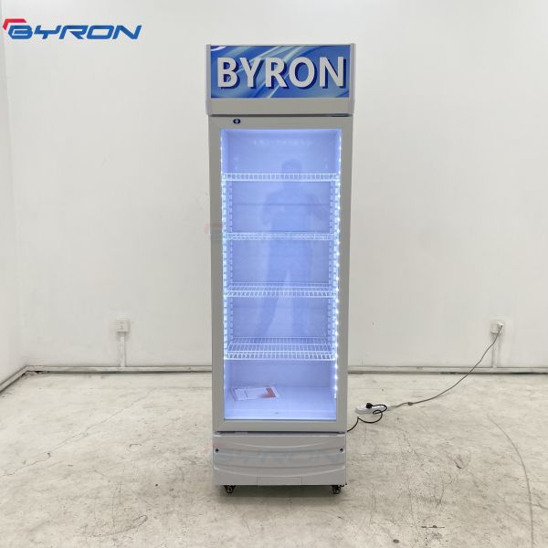 Direct Cooling Single Door Display Fridge Commercial Beverage Fridge