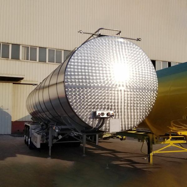 Fuwa Axle 13t Insulated Tanker Semi Trailer Air Bag Spring Suspension