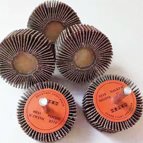 Aluminum Oxide Sanding Flap Wheels for Drill Shank Mounted Custom Size Grit OBM Supported Abrasive Grinding Tool