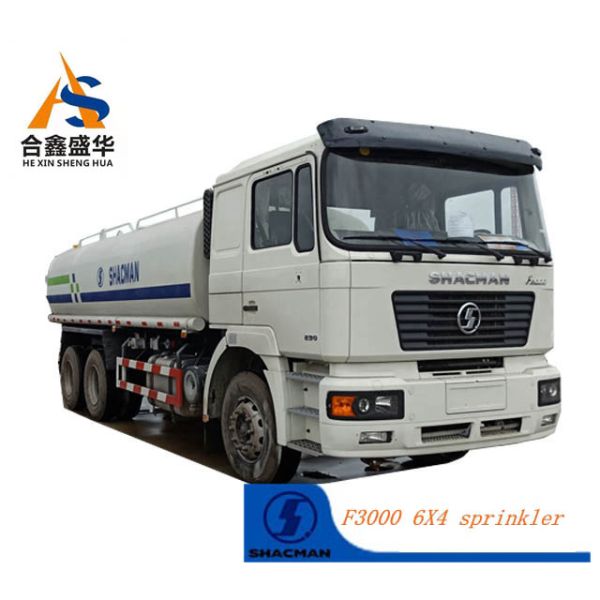 Water Tanker Truck for Road Cleaning Brand New Shacman 20 M3 6X4 300HP Water