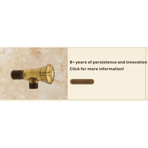 Bathroom Accessory Three Angle Valve for Fast Open Slow Fast Flow in Toilet Water Heater