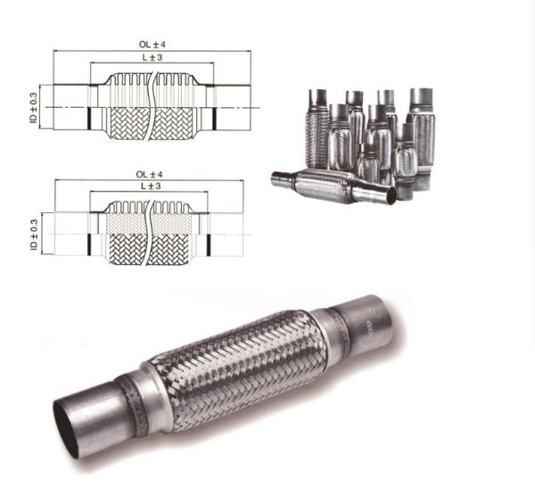 Tubulação de exaustão do metal flexível de partes de motor 51mm do mercado de acessórios do ODM auto