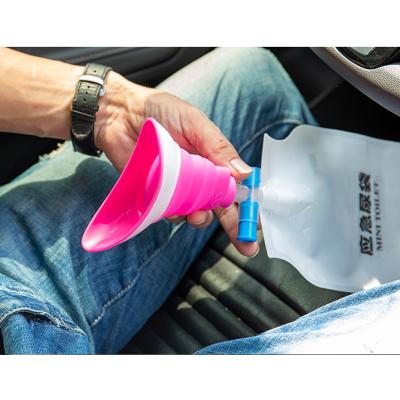 saco dobrável da urina do silicone dos eletrodomésticos do silicone do curso de 4pcs 800ML