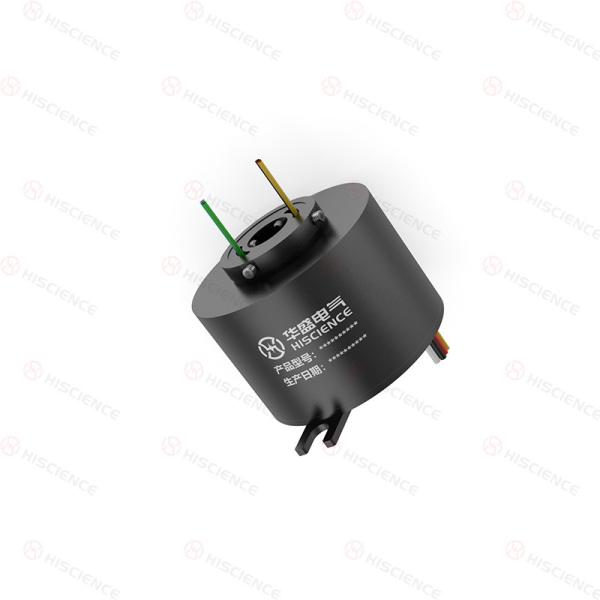 0-200RPM Through Bore Slip Rings 12 Circuits 10 A 16 Circuits Signal 2 Circuits Shielded