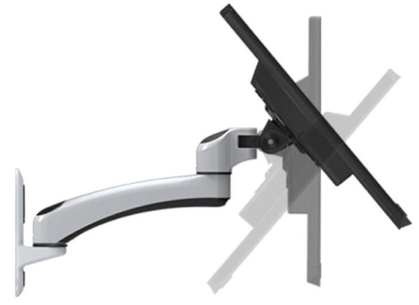 Industrial Laptop Display Wall Rack Equipment Supporting Bracket White / Black Color