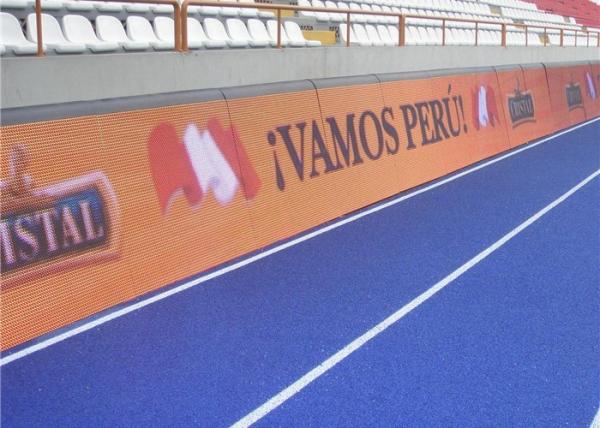 as telas do diodo emissor de luz do estádio 1500nits, esportes de 10mm moeram placas de propaganda