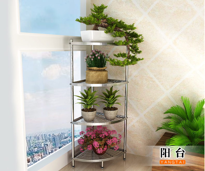 Kitchen Metal Pot Rack Multi-Purpose Household Landing Multi-Layer Pot Holder 304 Stainless Steel