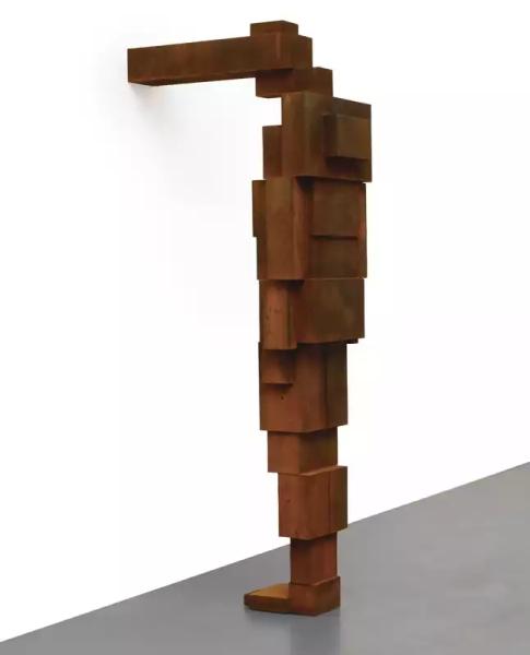 100cm Height Outdoor Garden Corten Steel Figure Geometrical Art Sculpture