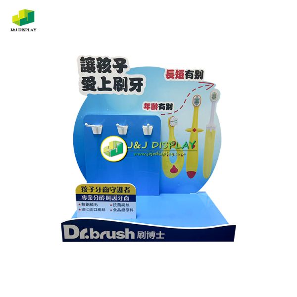 Recyclable Acrylic Tabletop Display Stand Acrylic Hanging Counter Display Plastic Acrylic Stand For Tooth Brush