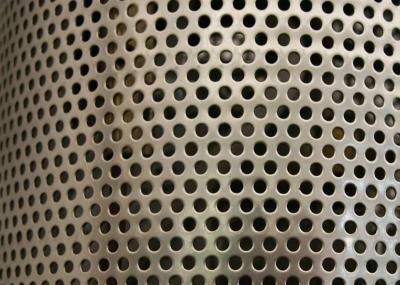 Sliver Galvanized Perforated Metal Mesh ISO9001 Approval 2mm Round Hole
