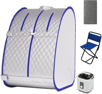 Modern Lightweight Portable Personal Steam Sauna Spa For Home Recovery Wellness Detox Relaxation Timer Steam Generator