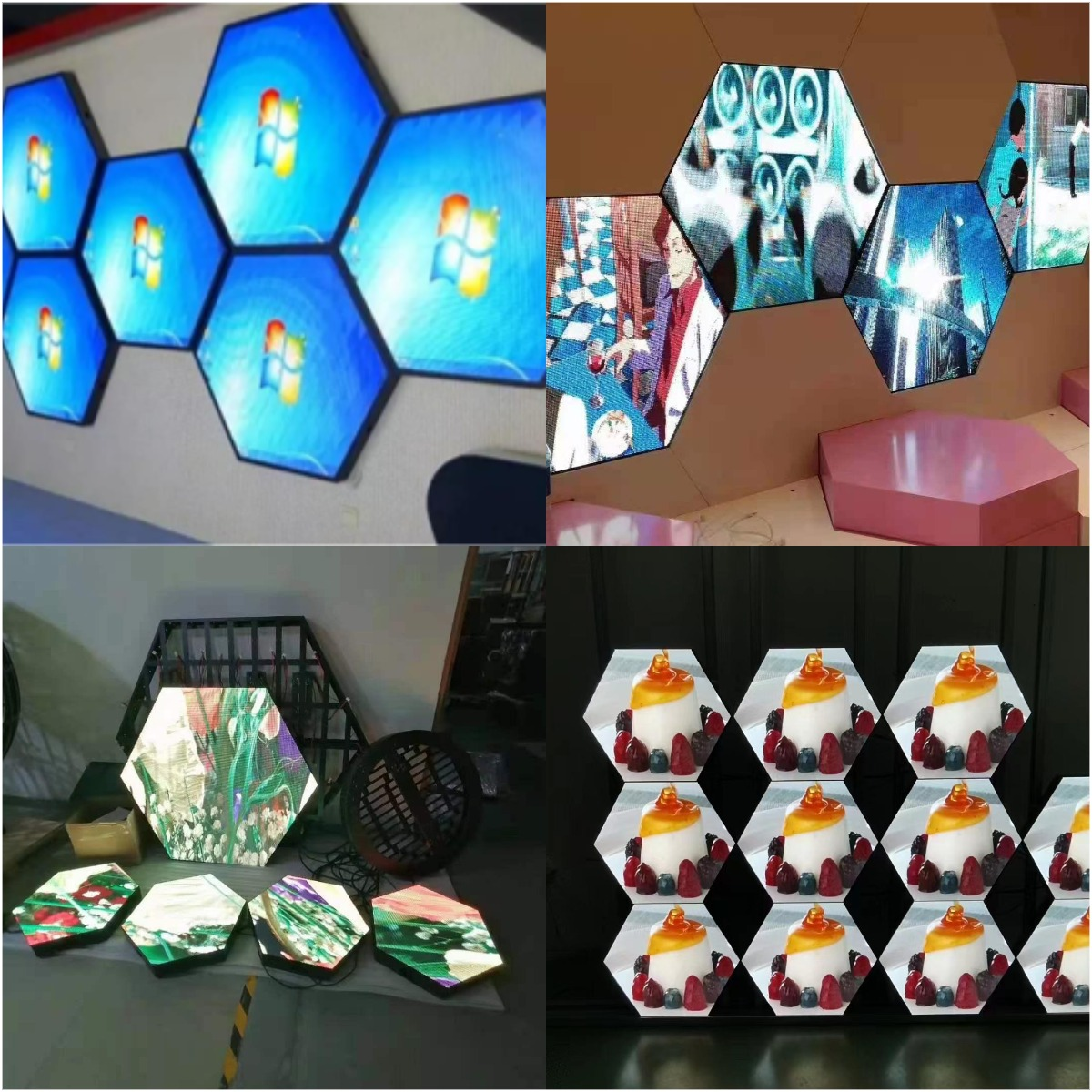 Экран Hexagon Creative Led Signs Экраны с светодиодным дисплеем Full Color