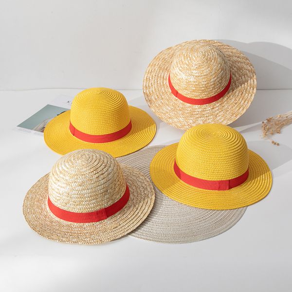 Anime Cosplay Dress Up Sun Hat with Ribbon Rope Accessory Type and Performance Design