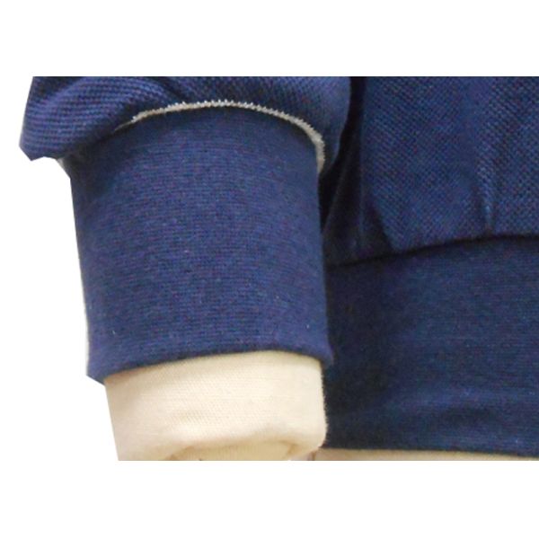 Spring / Autumn Mens Polo Sweatshirts , Mens Full Sleeve Polo T Shirts With Rib Cuffs