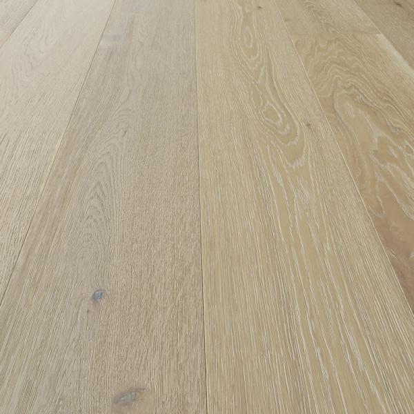 Popular Brushed White Washed UV Lac Oak Engineered Wood Flooring, Thickness 15/4mm