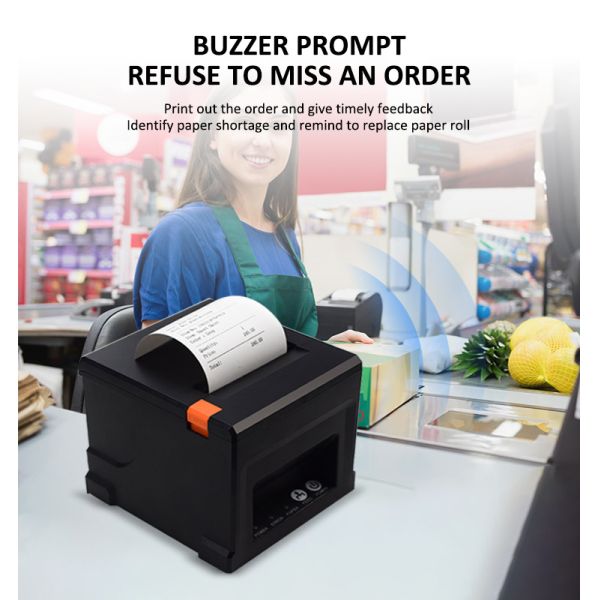 принтера получения 80mm резец 1D 2D термального автоматический принтер Bluetooth 3 дюймов термальный