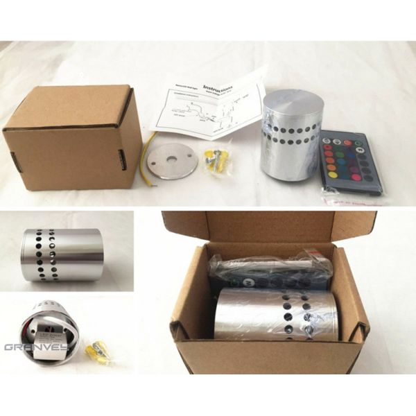 3W Colorful Aluminum Spiral Indoor LED Wall Lights For KTV Karaoke Bar