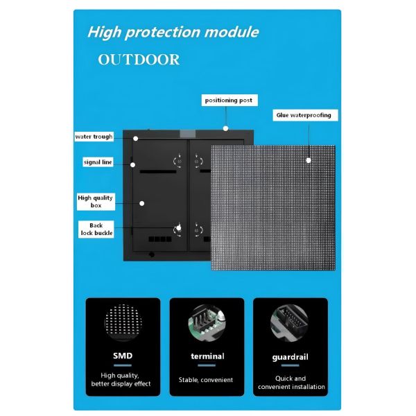 Outdoor Advertising led display High Brightness LED Display Screen