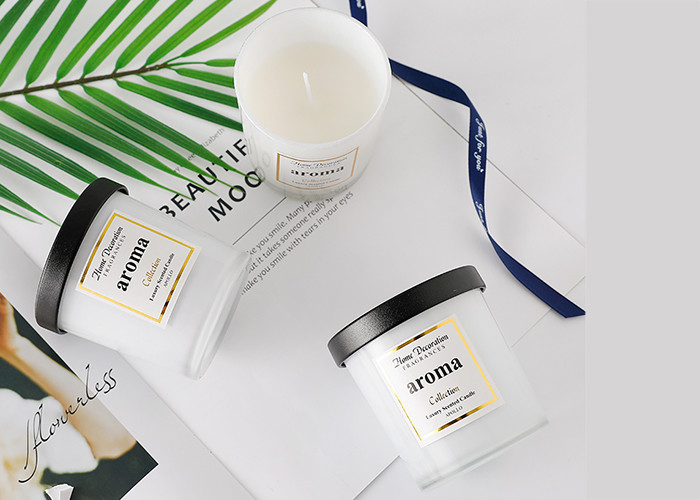 Держатель для свечи цилиндра матированного стекла 10 Oz белый/вися держатели для свечи