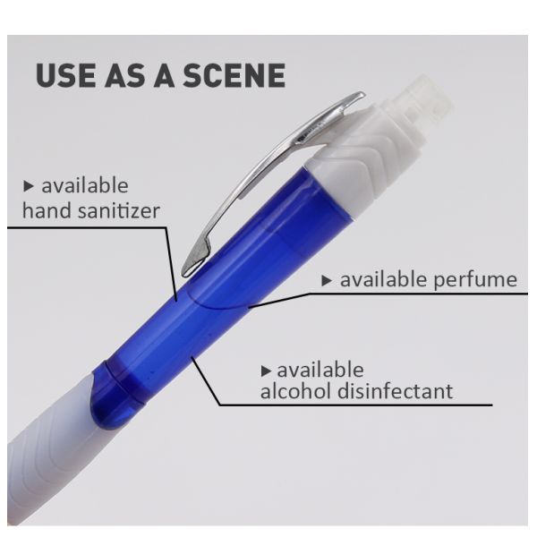 Plastic Creative Ball Pen Portable Spray Ball Pen For Perfume Alcohol Hand Sanitizer