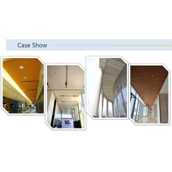 Потолок выставочного зала акустический кроет декоративную приостанавливанную ложную панель черепицей алюминия/алюминиевых