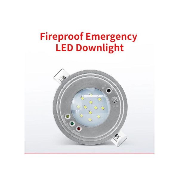 80 Ra Aluminum 5W LED Fire Emergency Exit Rechargeable Sensor Light for House Safety