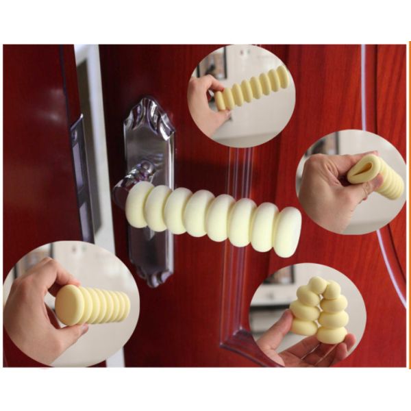 Foam Door Handle Safety Covers Guard Protector , Door Knob Covers For Lever Handles