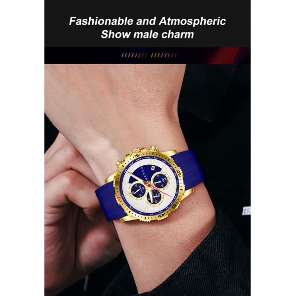 Waterproof Men's Quartz Watch With Luminous Hands | Custom Logo Supported - OEM/ODM