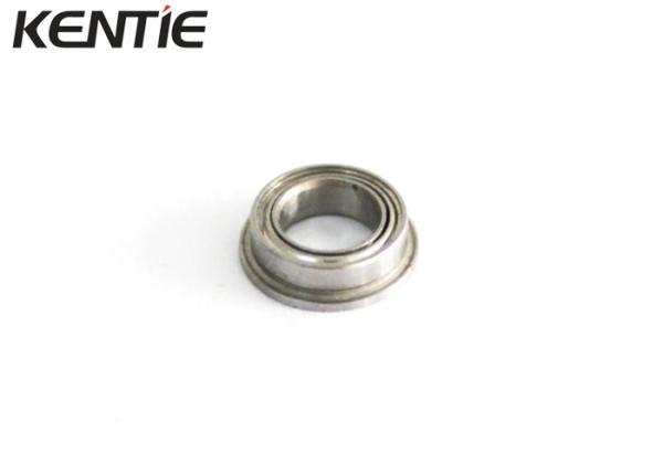 440 Stainless Steel Miniature Flanged Bearings , SMF63ZZ 4mm Flanged Roller Bearing