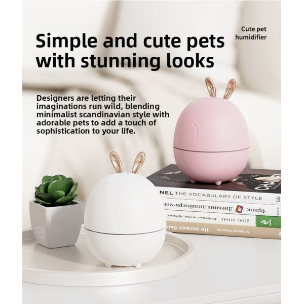 Animal Design 30ml/H Household Ultrasonic Humidifier With 7 Color Changing Lights
