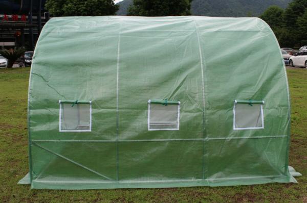 New  Design iron double door arch greenhouse，garden balcony vegetable insulation shed greenhouse， ice proof rain proof
