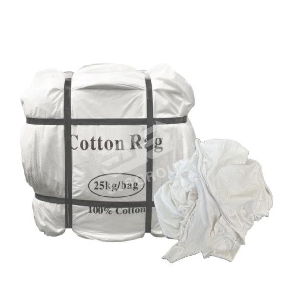 10Kg camisa branca Rags do pacote T