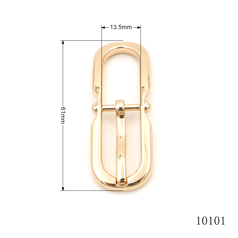 Top Quality Gold Pin Buckle Custom Logo Engraved Pin Buckle For Handbags Hardware Accessories