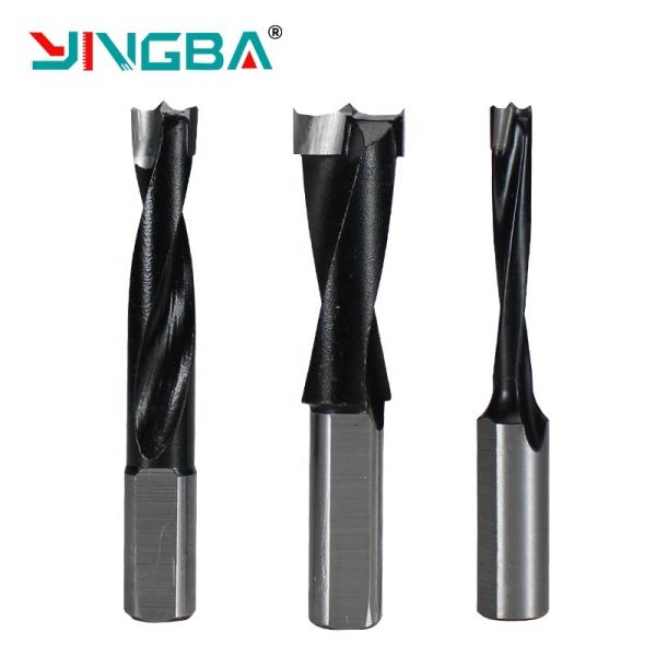 Two Flute Woodworking Drill Bits 3MM - 15MM Alloy Hole End Mill Bits For Wood