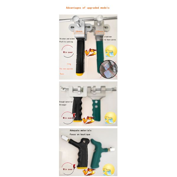 Ceramic tile divider hand-held glass knife